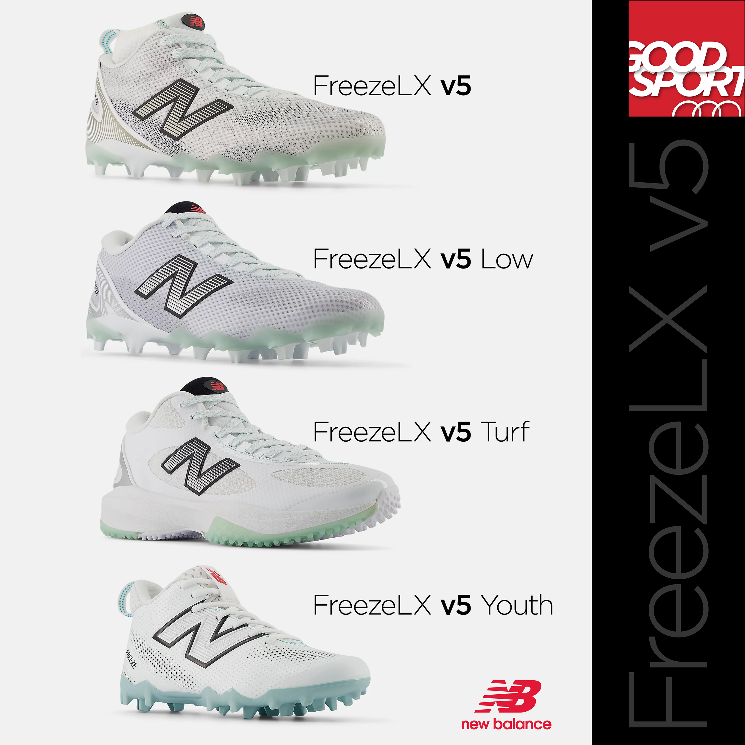 New Balance's FreezeLX v5 Lacrosse and Football Cleat — welcome to